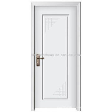 Tinta branca Design simples porta de madeira Interior MJ-207 porta da madeira contínua